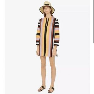 NWT Tory Burch Tunic XS Swim Cover Up
Beach Caftan Webbing Stripe Pockets